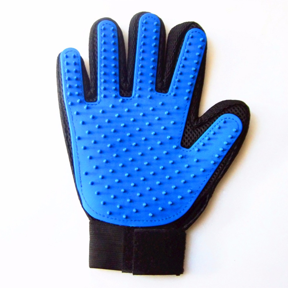 glove massage blue