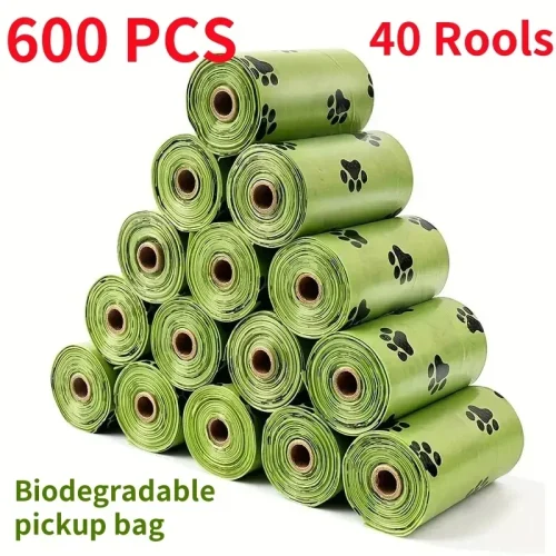Dog waste bag rolls for daily walks