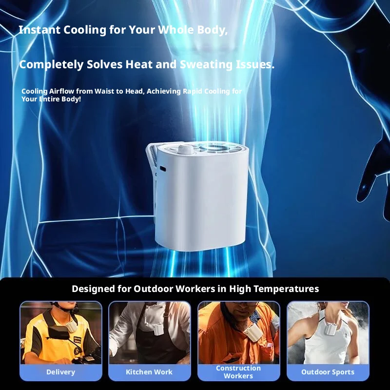 360° Rechargeable Clip-On Fan for Dog Walks & Pet Travel - Image 2