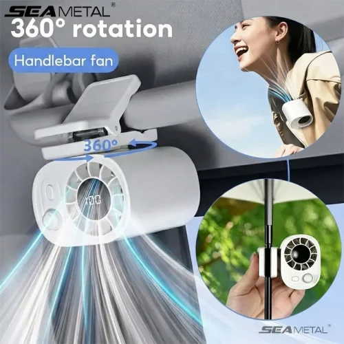 360° Rechargeable Clip-On Fan for Dog Walks & Pet Travel
